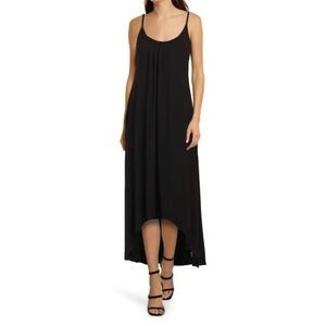 Nicole miller high low dress with fishtail back